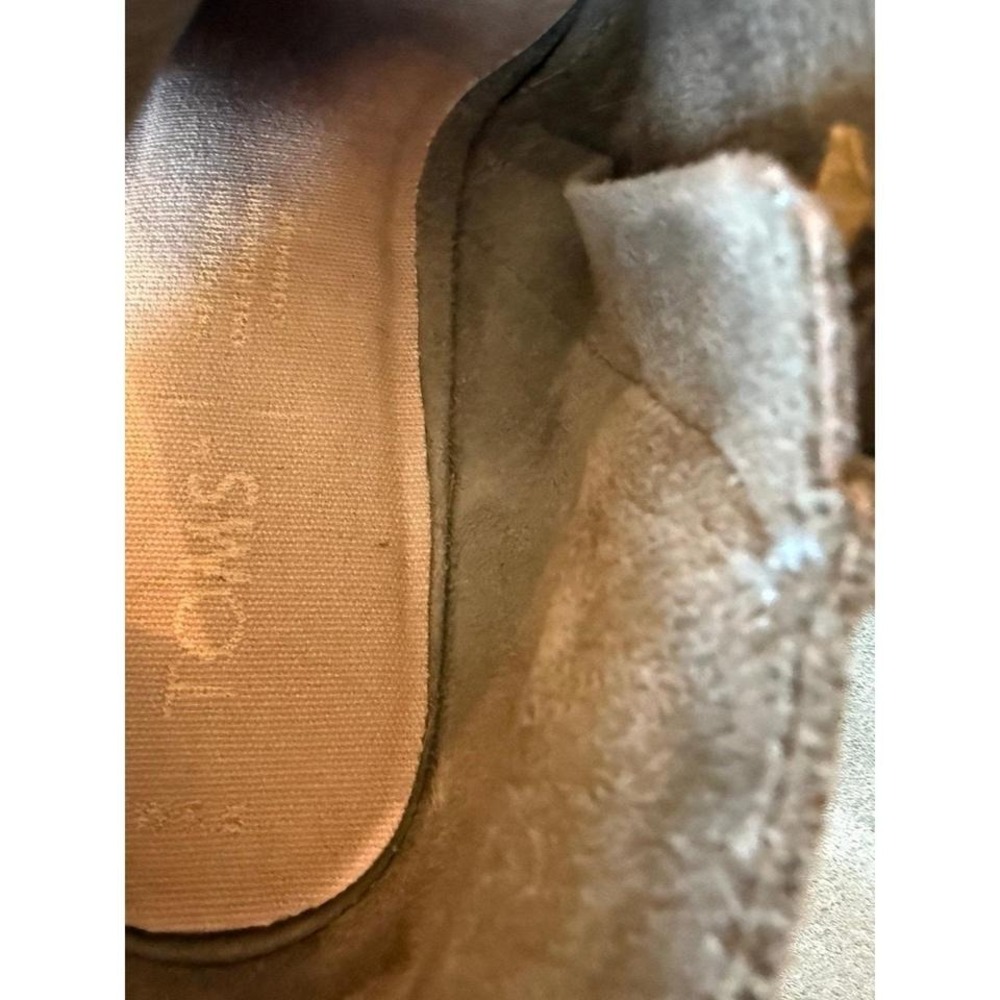TOMS Women's Lea Suede Booties Green 6.5 - Picture 6 of 6